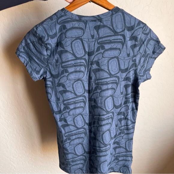 Wild Coast Blue Alaskan Graphic Ladies Tee Shirt size large L - Picture 4 of 9